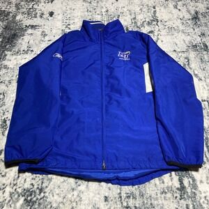 Reebok Mens Middle Tennessee MT Football Windbreaker Jacket Blue Size Medium